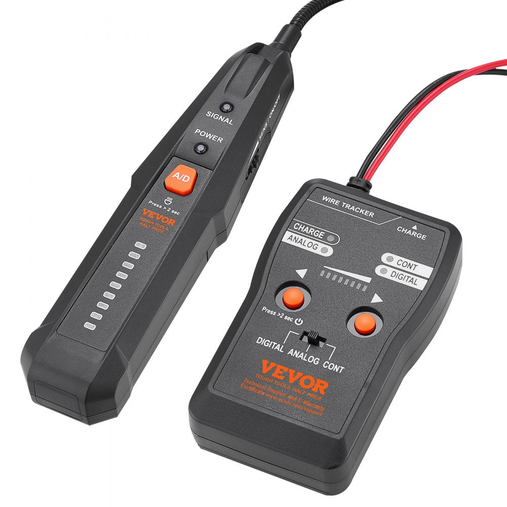 EM2425 - VEVOR Cable Locator: 3280ft Range, Lightweight & Durable Design