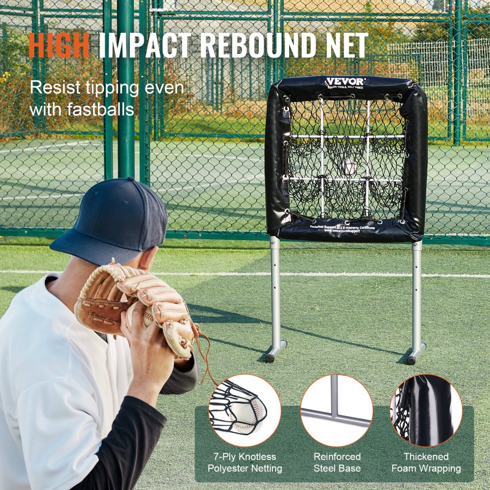 SSPDYTQ003 - Durable 9 Hole Baseball Training Net for Young Pitchers