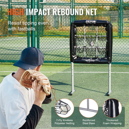 SSPDYTQ003 - Durable 9 Hole Baseball Training Net for Young Pitchers