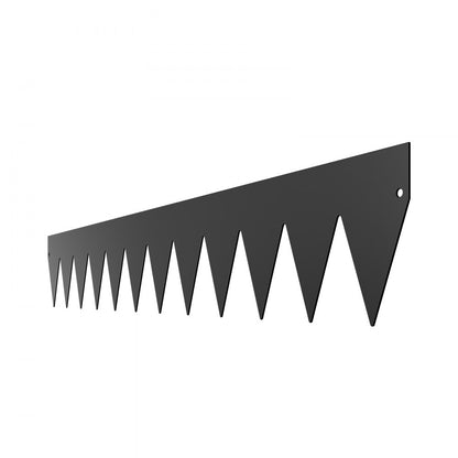 ZY-40X6-3Black - Galvanized Steel Garden Edging 40 x 6 in Rust-Resistant