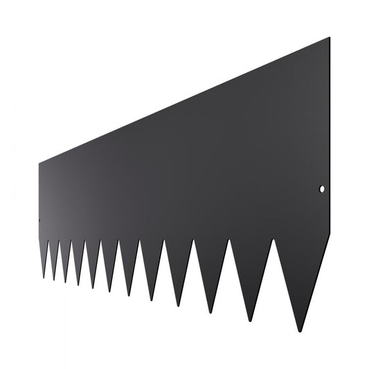 ZY-40X12-4Black - 40" Metal Landscape Edging, Rust-Resistant and Flexible