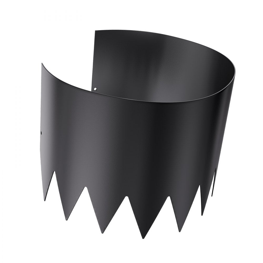 ZY-40X12-4Black - 40" Metal Landscape Edging, Rust-Resistant and Flexible