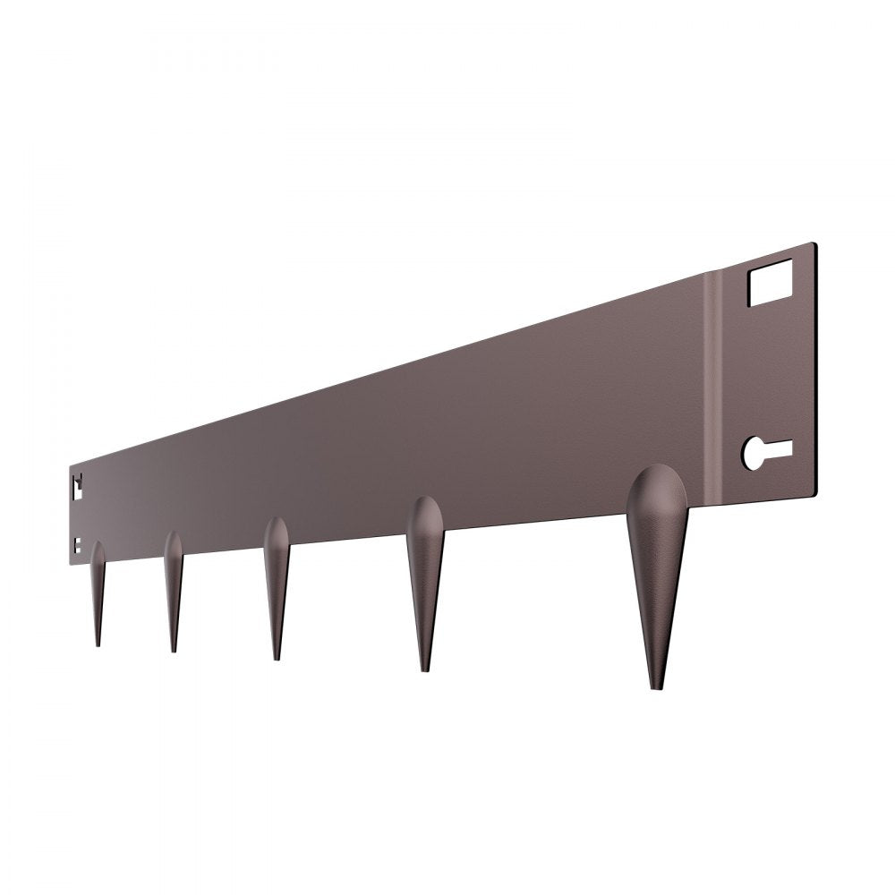 ZY-39X4-5Brown - 5-Piece Galvanized Steel Flexible Landscape Edging Set