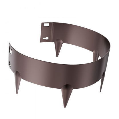 ZY-39X4-5Brown - 5-Piece Galvanized Steel Flexible Landscape Edging Set