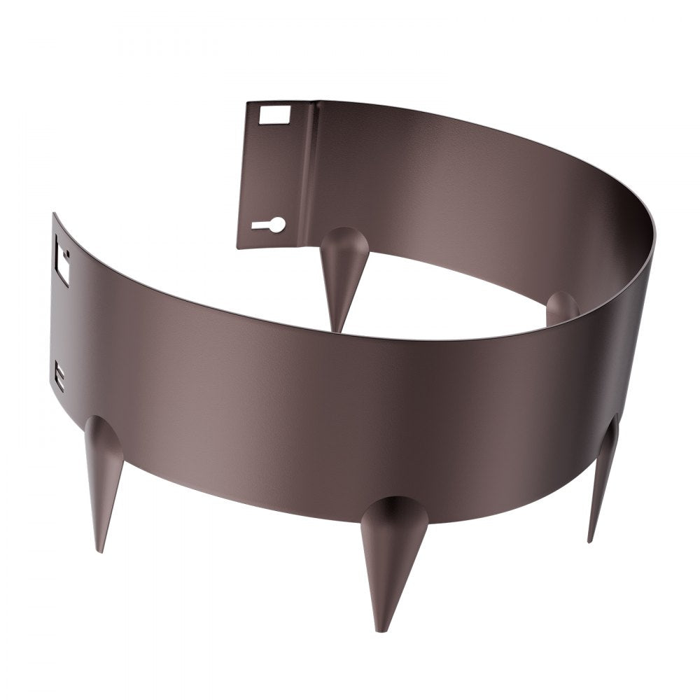 ZY-39X5-5Brown - Flexible Galvanized Steel Landscape Edging for Garden Borders