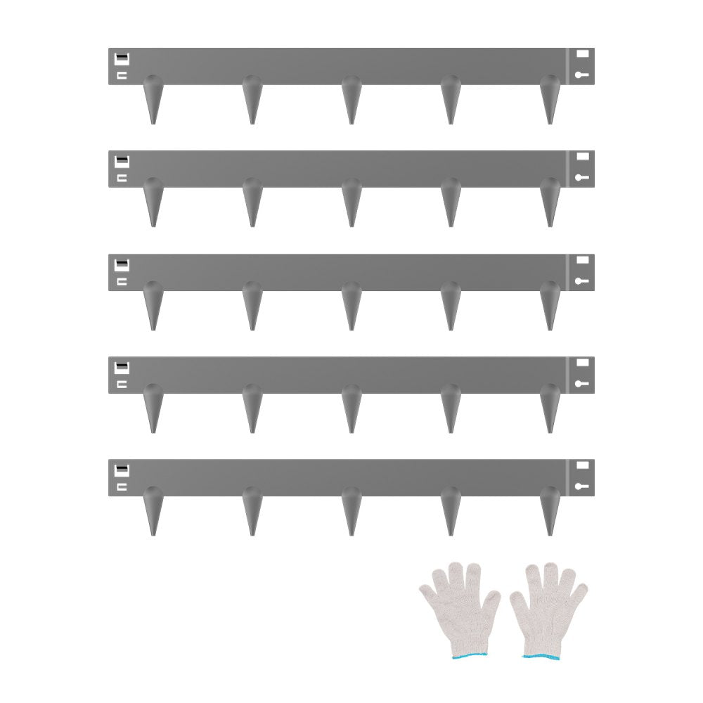 ZY-39X3-5Grey - 39 x 3in Flexible Galvanized Steel Landscape Edging