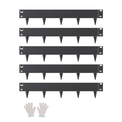 ZY-39X4-5Black - Flexible 39x4in Rust-Resistant Steel Landscape Edging 5-Pack