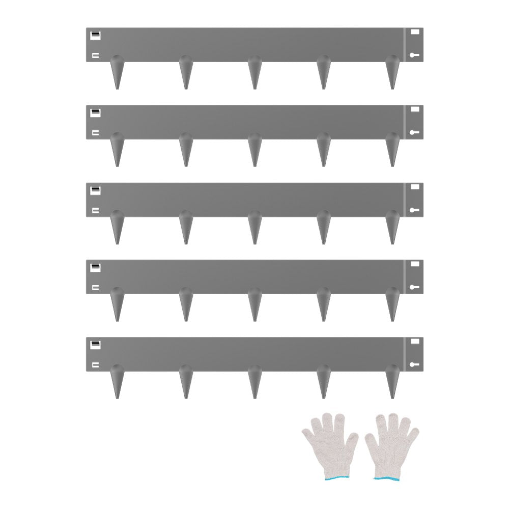 ZY-39X4-5Grey - 39x4in Flexible Steel Landscape Edging, Rust-Resistant Design