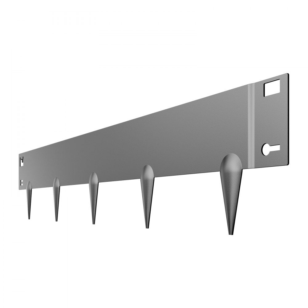 ZY-39X4-5Grey - 39x4in Flexible Steel Landscape Edging, Rust-Resistant Design