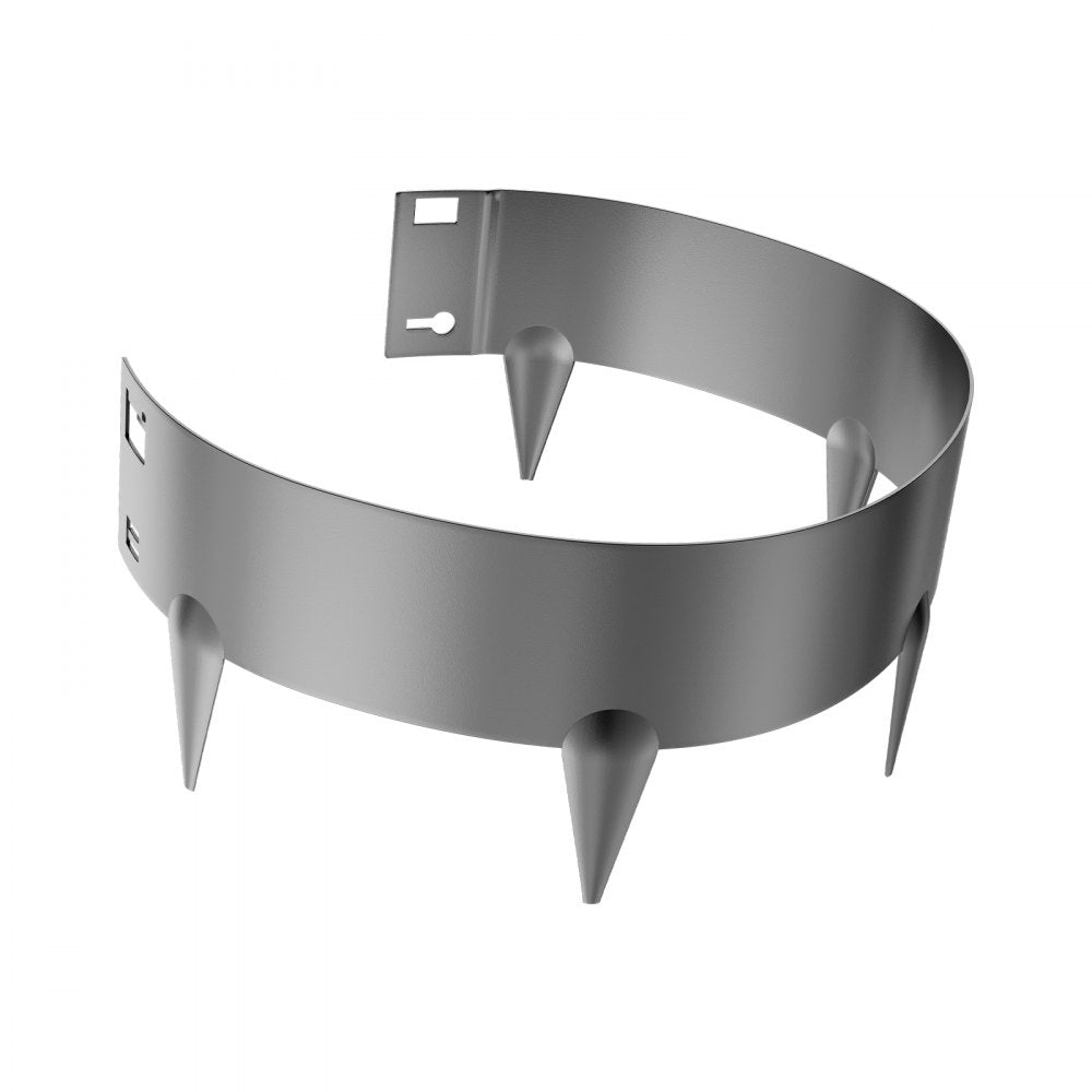 ZY-39X4-5Grey - 39x4in Flexible Steel Landscape Edging, Rust-Resistant Design