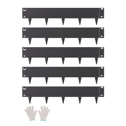 ZY-39X5-5Black - Flexible Galvanized Steel Landscape Edging for Garden Borders