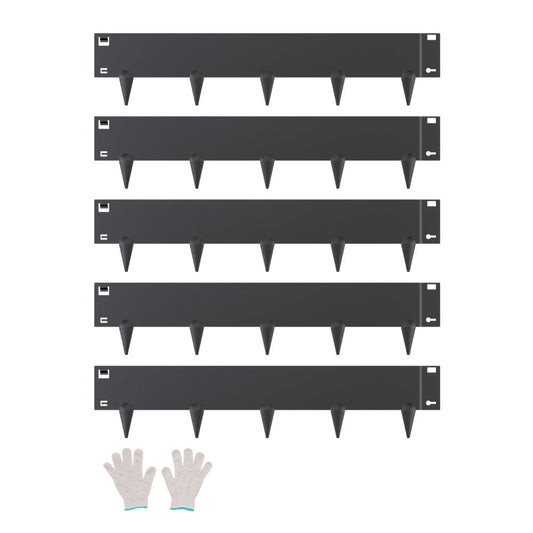 ZY-39X5-5Black - Flexible Galvanized Steel Landscape Edging for Garden Borders