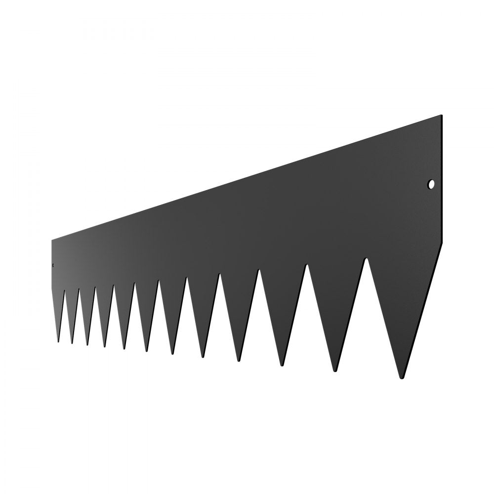 ZY-40X8-6Black - 40" Galvanized Steel Garden Edging - Rust Resistant Border