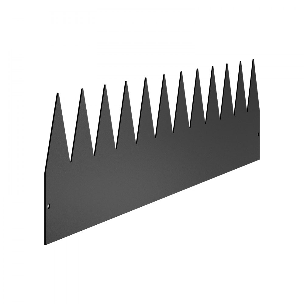 ZY-40X8-6Black - 40" Galvanized Steel Garden Edging - Rust Resistant Border