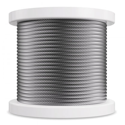 S1/4-250 - 250 ft Galvanized Steel Wire Rope for Outdoor Use