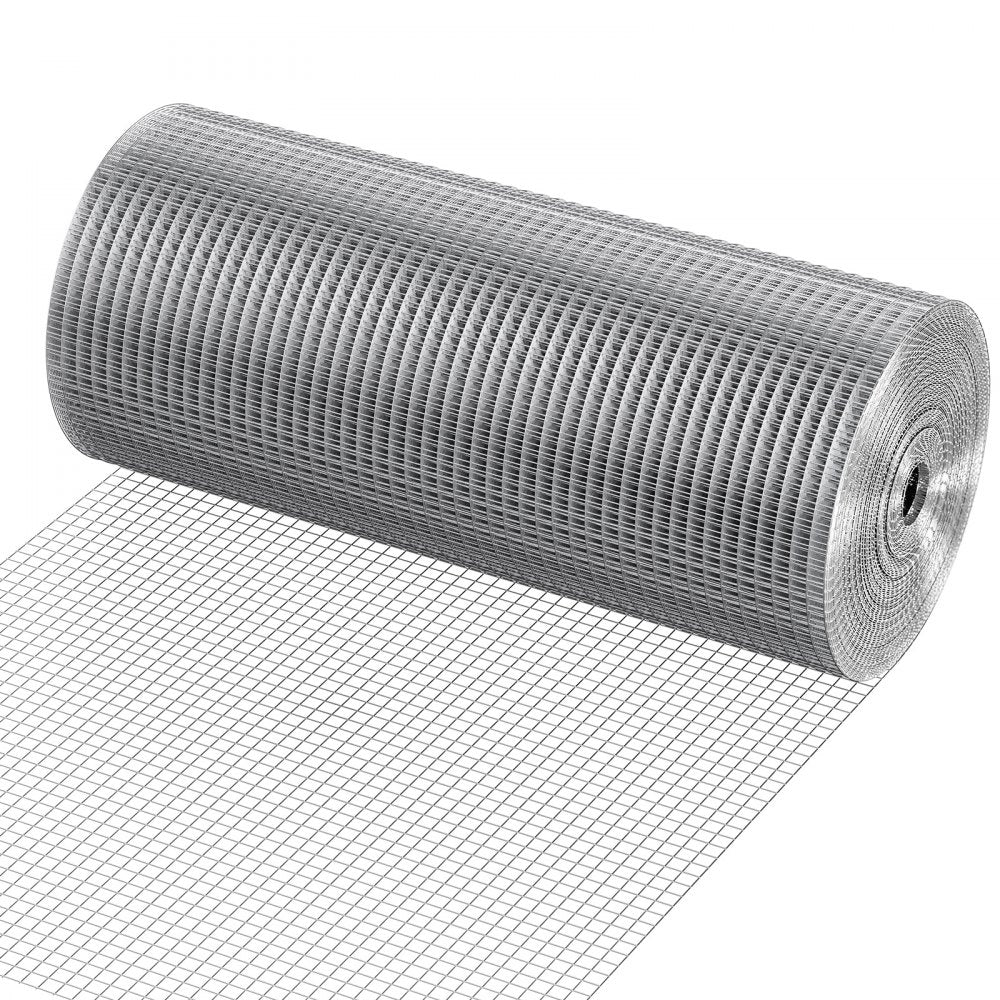 SS121224100G - 24in Galvanized Hardware Cloth, 1/2in Mesh for Garden Protection