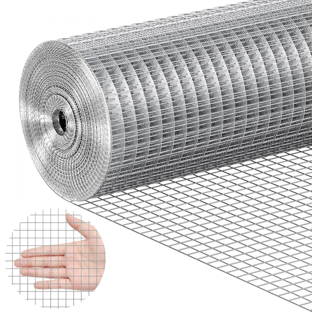 SS12122425G - 24" x 25ft 19-Gauge Galvanized Wire Mesh for Fencing
