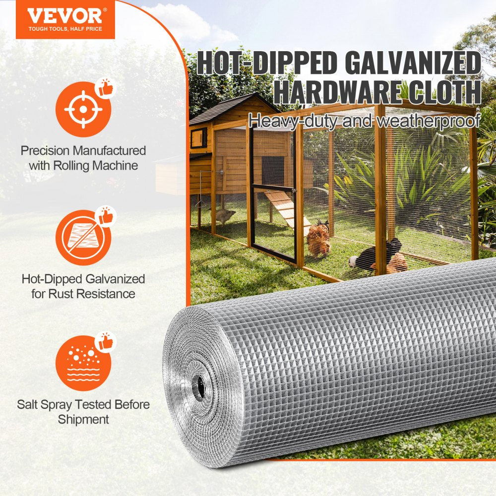 SS141436100G - 36in Hot-Dipped Galvanized Wire Mesh for Garden Protection