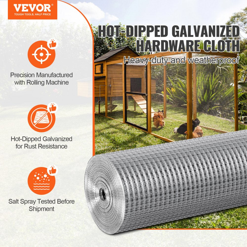 SS12123650G - 36in Hot-Dipped Galvanized Wire Mesh for Garden Protection