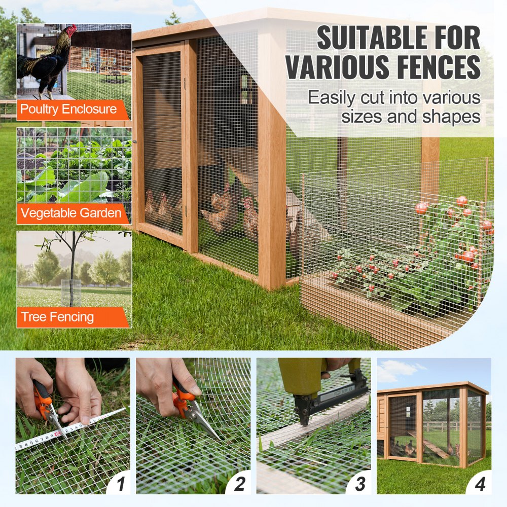 SS121248100G - Durable 48in x 100ft 19-Gauge Hardware Cloth for Garden Protection