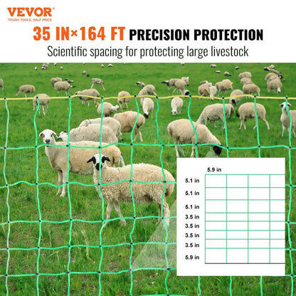 S0900915D - 35" Electric Fence Netting for Goats & Sheep, UV Resistant