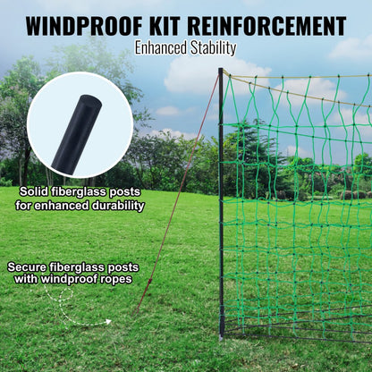S1261015D - 50" Electric Fence Netting for Goats & Sheep, Portable PE Fencing