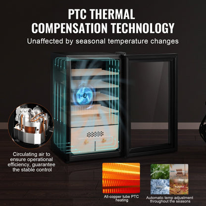 JCC70 - Electric Cigar Humidor for 400 Cigars with Precise Control