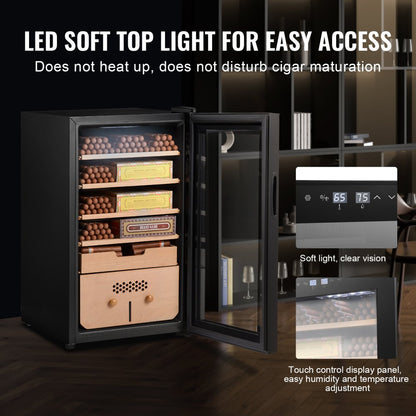 JCC70 - Electric Cigar Humidor for 400 Cigars with Precise Control