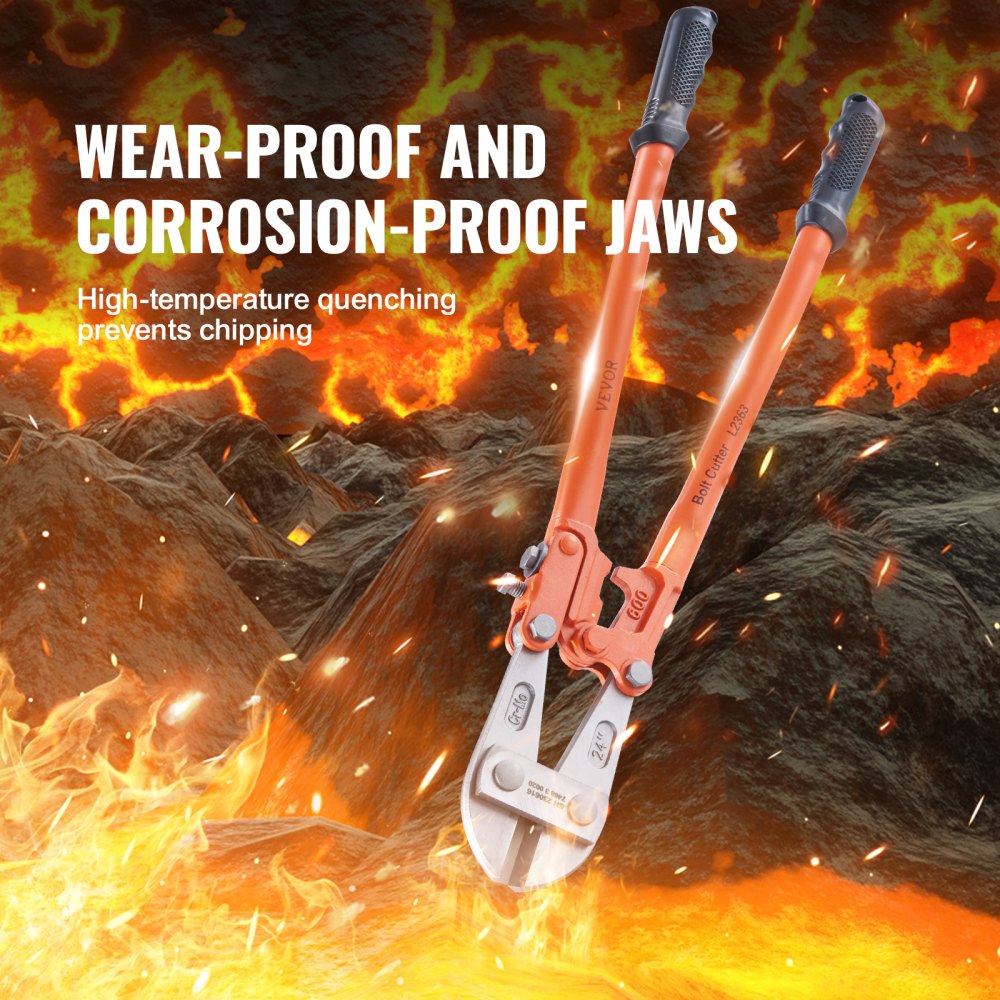L2363 - Durable 24" Bolt Cutter with Ergonomic Grip and Adjustable Jaw