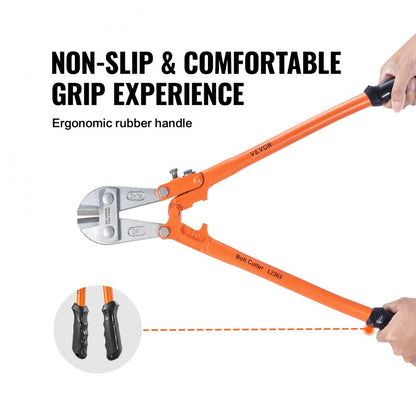 L2363 - Durable 24" Bolt Cutter with Ergonomic Grip and Adjustable Jaw