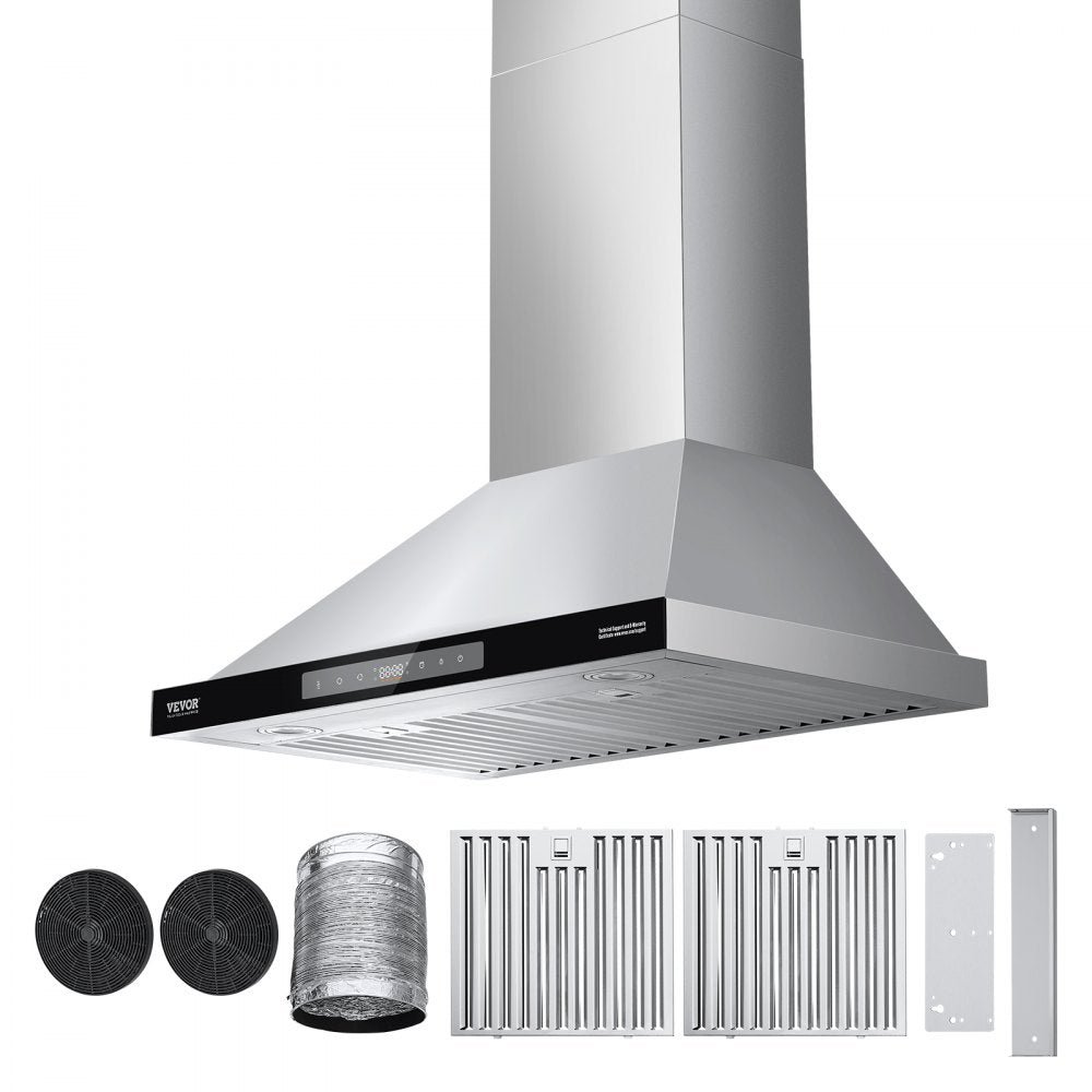 TW03S-P30 - 30" Stainless Steel Range Hood with 800 CFM & Touch Control