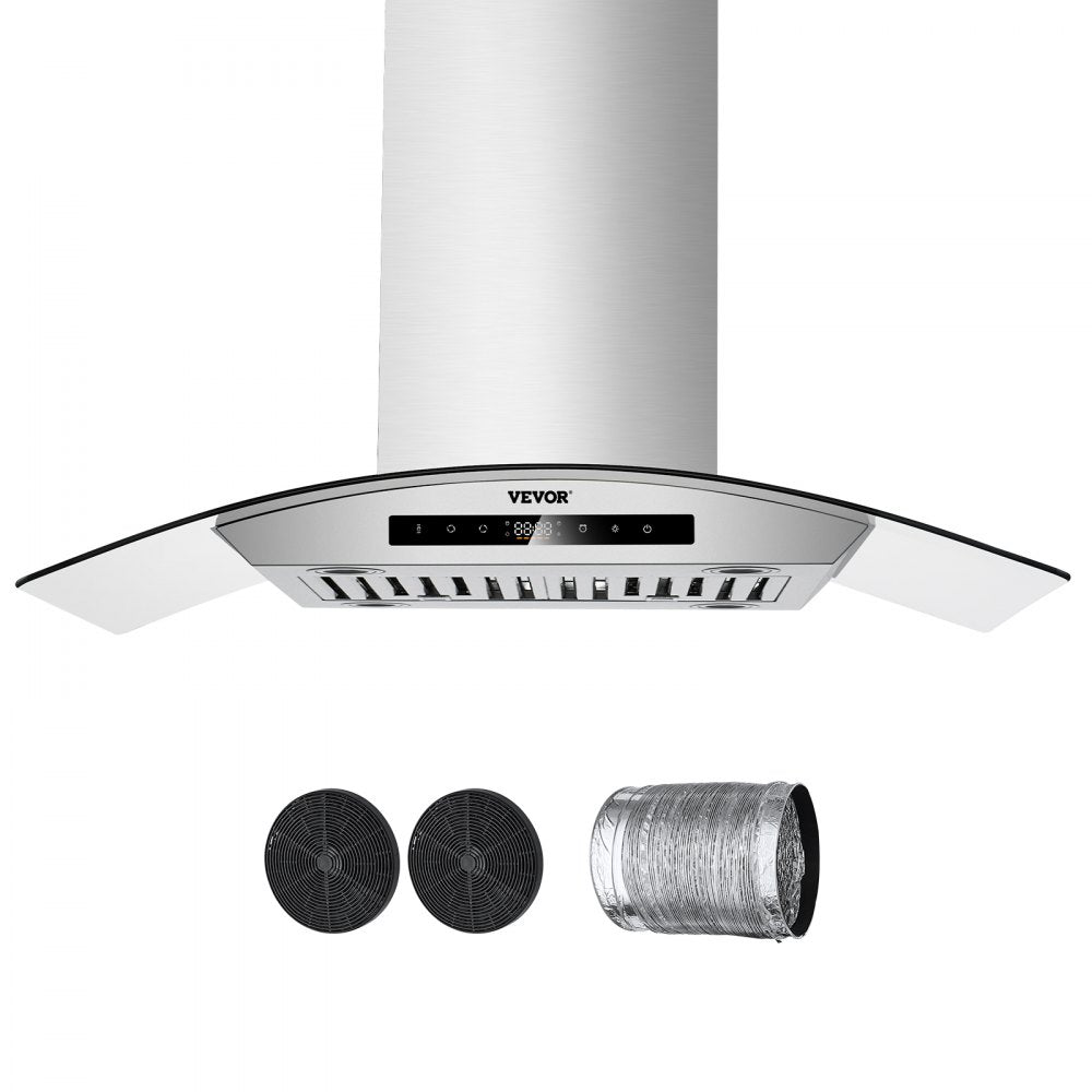 SL22S-P30 - 30" Silver Range Hood with 800 CFM Suction & Touch Control