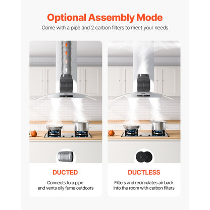 SL22S-P30 - 30" Silver Range Hood with 800 CFM Suction & Touch Control