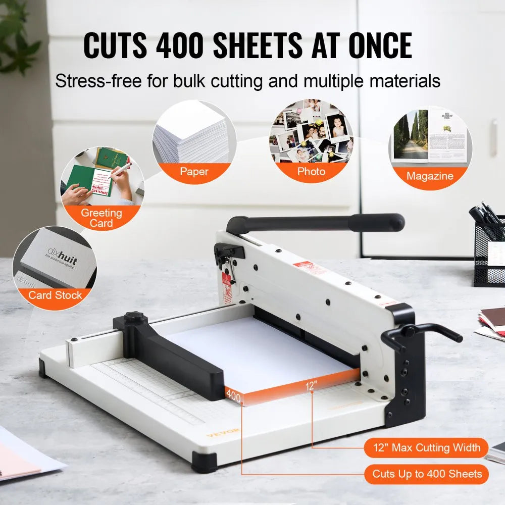 STC440 - 12in Heavy-Duty Paper Cutter for 400 Sheets