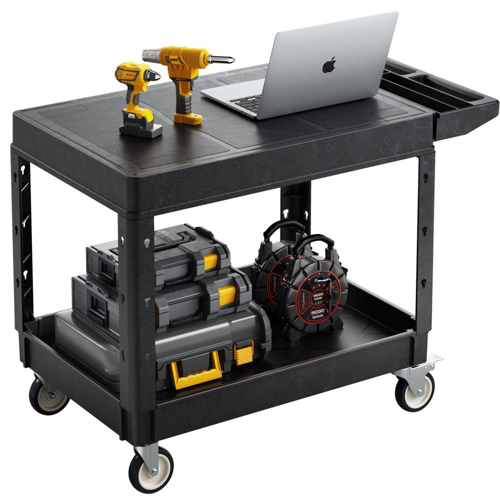 SYTCSS03 - Heavy-Duty 37" x 25.4" Utility Cart with Wheels, 550 lbs Capacity
