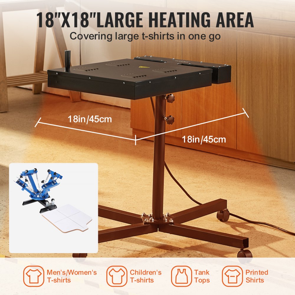 QY18CDXSHGJV1(US) - 18" x 18" Stainless Steel Flash Dryer, 2000W Power