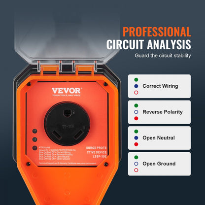 LSSP-30E - 30 Amp VEVOR RV Surge Protector with 4100J Protection