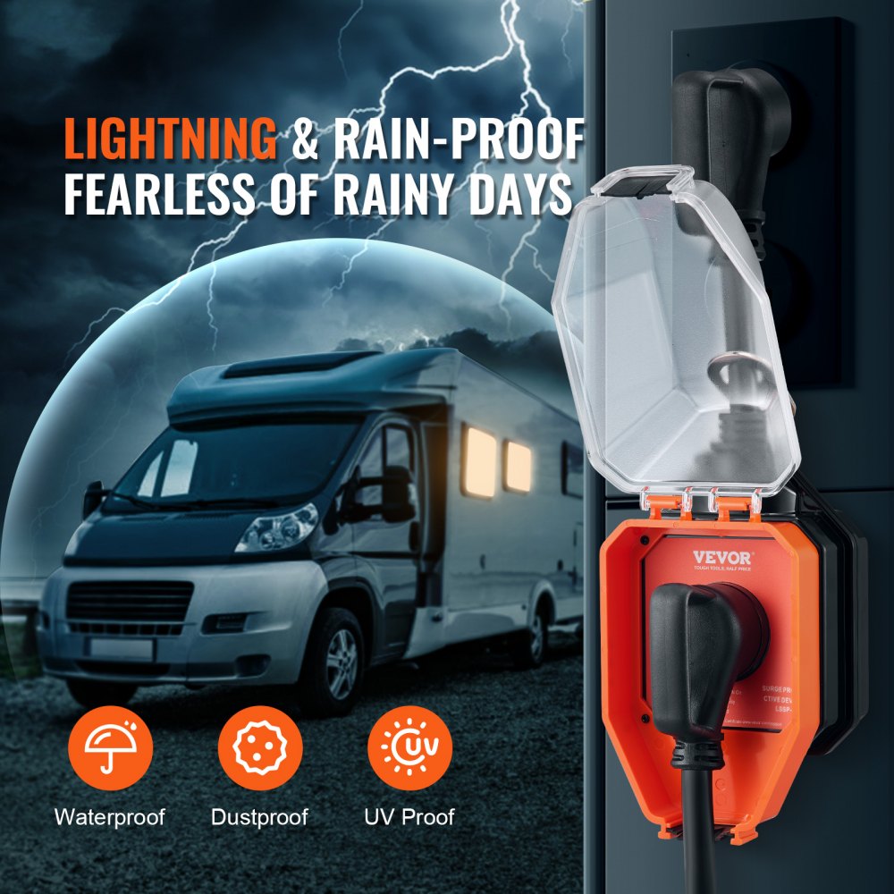 LSSP-30E - 30 Amp VEVOR RV Surge Protector with 4100J Protection