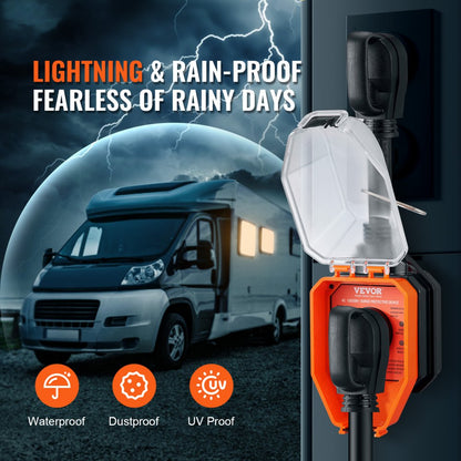 LSSP-50E - 50 Amp RV Surge Protector with Waterproof Cover & Circuit Analyzer