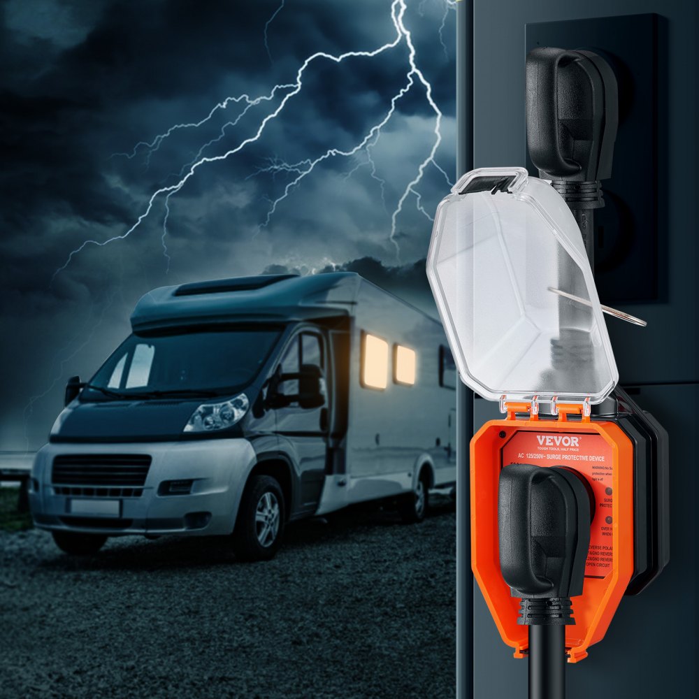 LSSP-50E - 50 Amp RV Surge Protector with Waterproof Cover & Circuit Analyzer