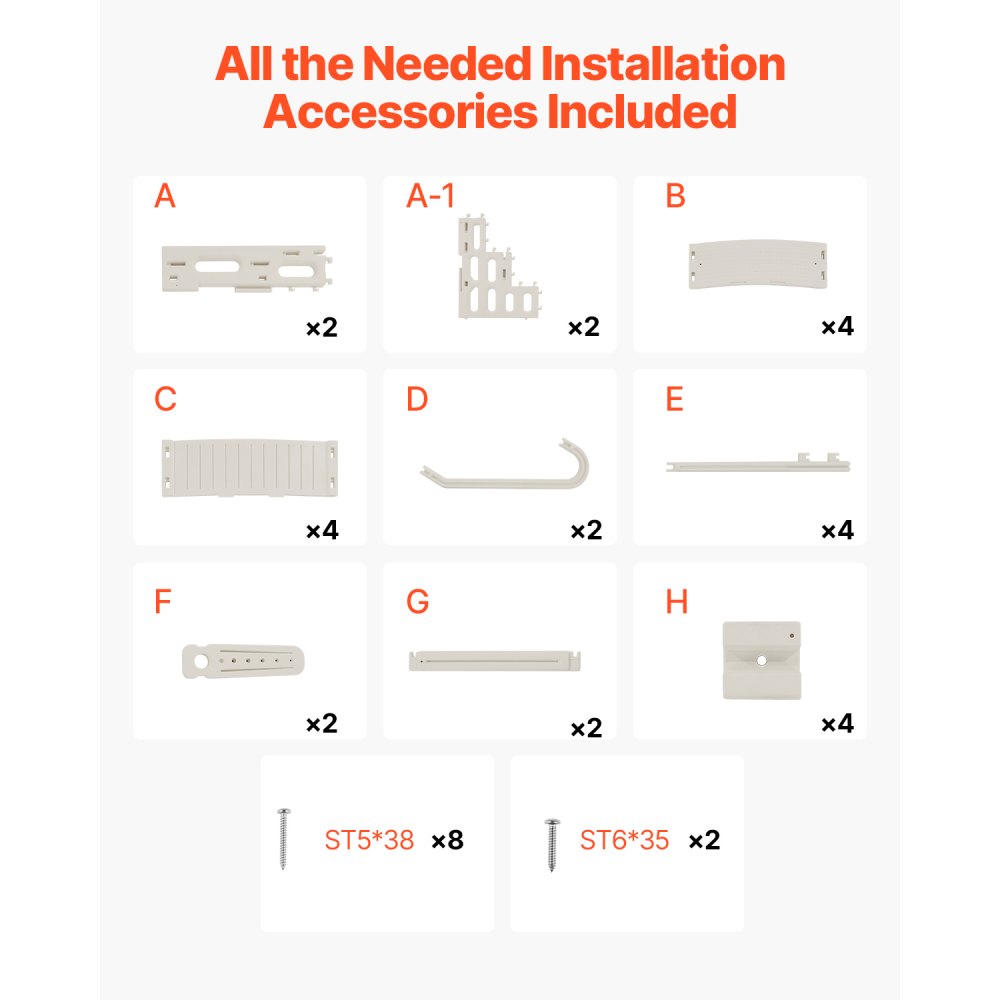 U12 white - Durable 4-Step Pool Ladder for 48-54" Pools, 400 lb Support