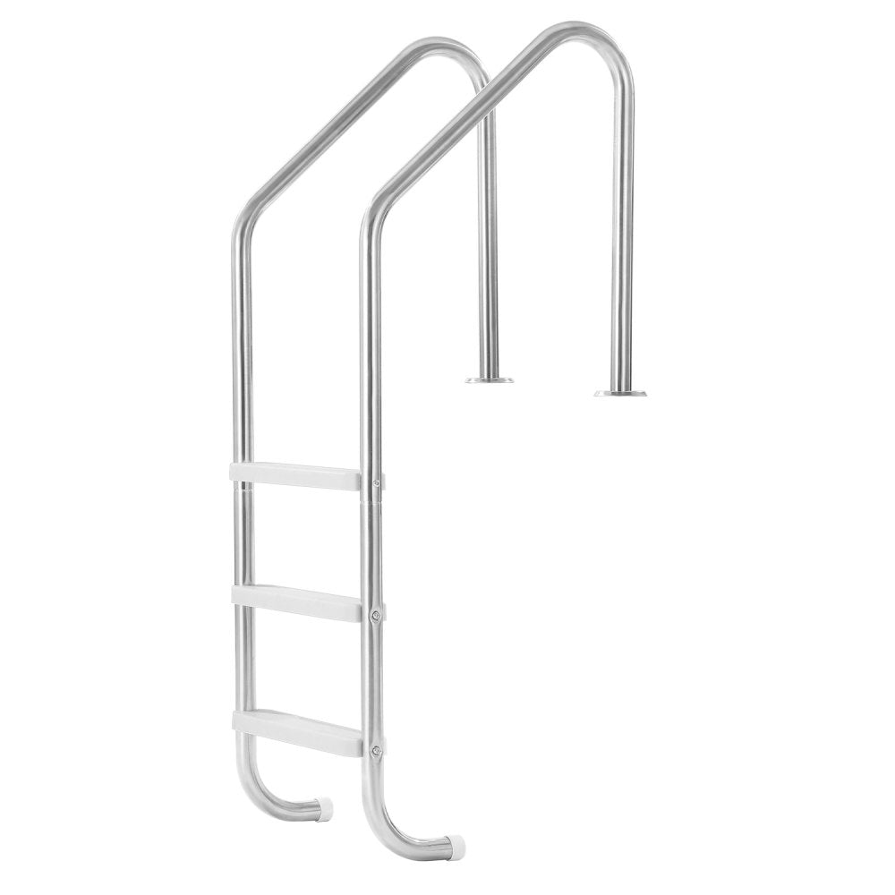 L01C-3-42 - 3-Step Stainless Steel Pool Ladder with Double Handrails, 265 lb Capacity