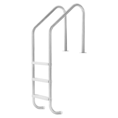 L01C-3-42 - 3-Step Stainless Steel Pool Ladder with Double Handrails, 265 lb Capacity