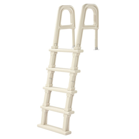 U10 white - 5-Step Pool Ladder with Double Handrails for 300 lb Capacity
