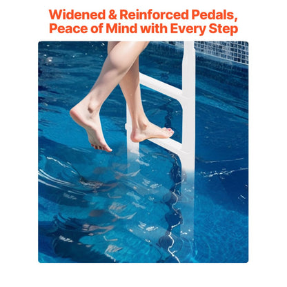 PSSL-ALPO-01 - 4-Step Pool Ladder with Double Handrails, 300 lb Capacity