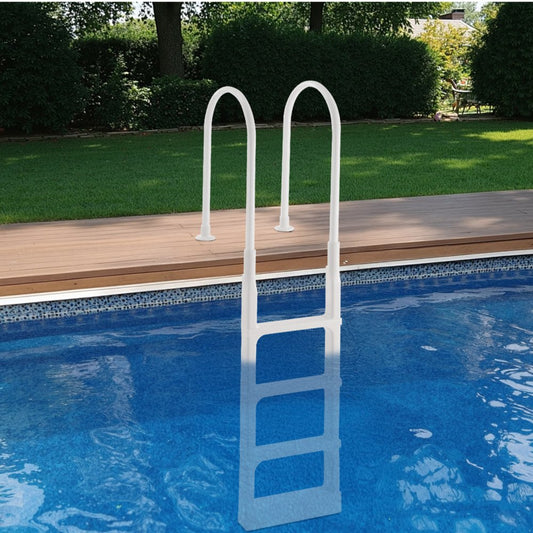 PSSL-ALPO-01 - 4-Step Pool Ladder with Double Handrails, 300 lb Capacity