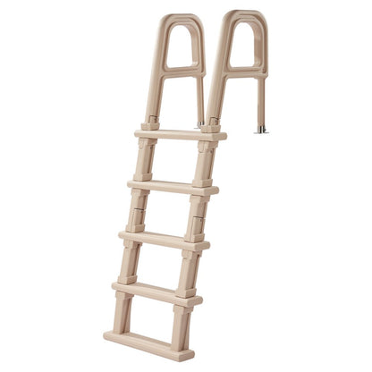 U10 taupe - 5-Step Pool Ladder with 300 lb Capacity & Dual Handrails