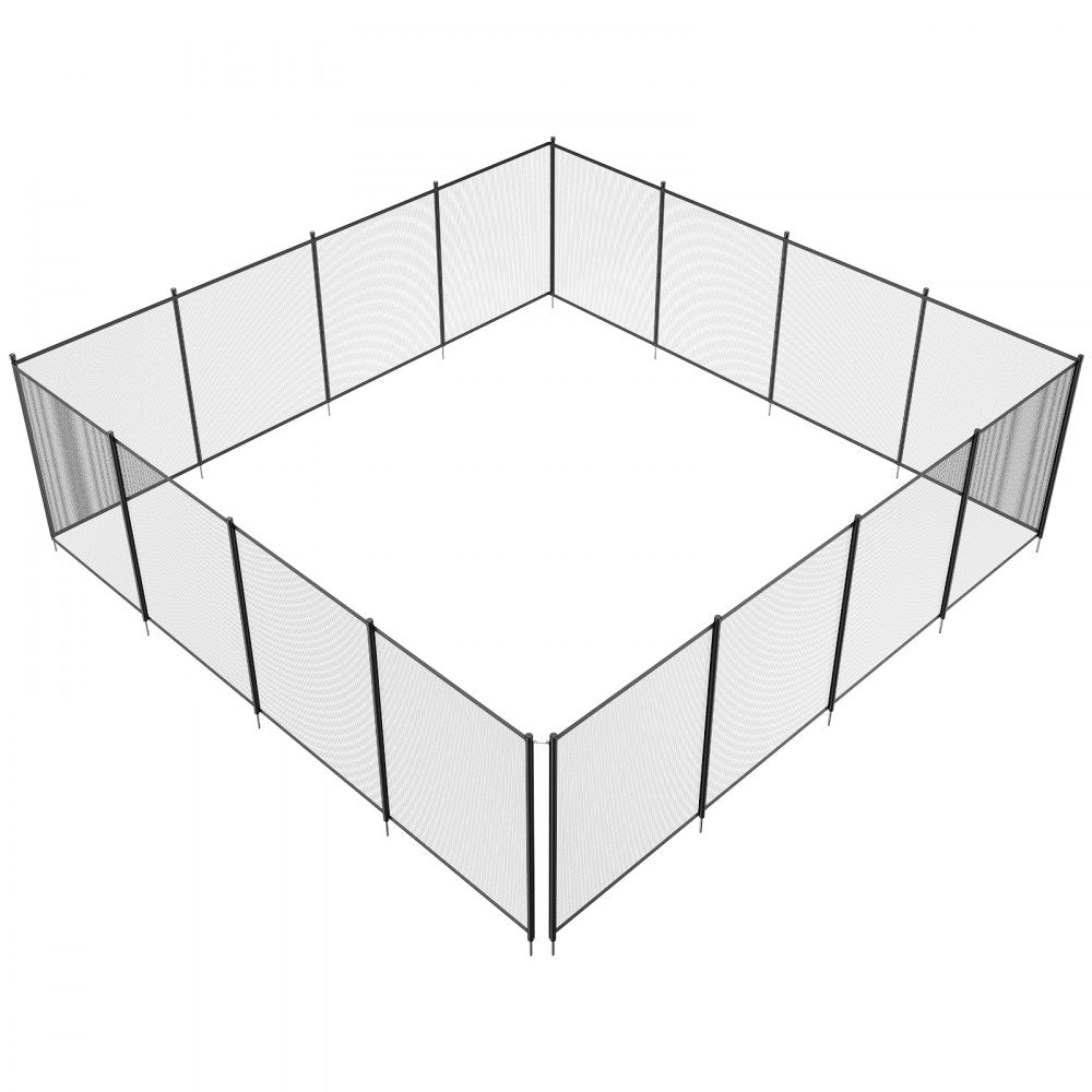 NLSSHL496 - 4x48 ft Removable Mesh Pool Fence for Child Safety