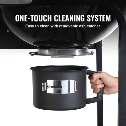 KY22022C-TC - 21-Inch VEVOR Charcoal Grill with Easy Cleanup & Storage