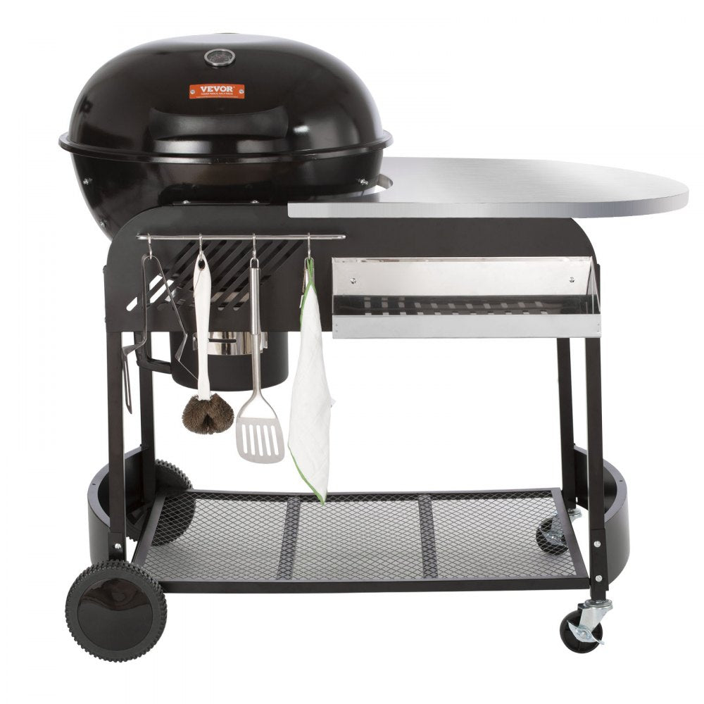 KY22022C-TC - 21-Inch VEVOR Charcoal Grill with Easy Cleanup & Storage
